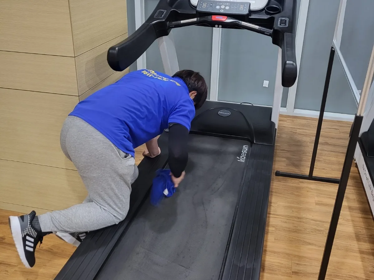 진천군 백곡면 피트니스 라커 검사실 위생청소 사례 - 행진크린